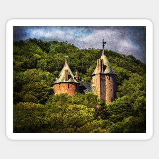 Castell Coch Rising Above The Forest, South Wales Sticker